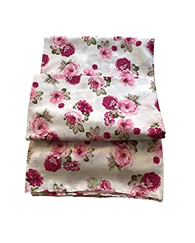 RAMONA LIPPERT® - 3 m Stoff Meterware - 100% Baumwolle - Dekostoff und Bekleidungsstoff - Trachtenstoff - Baumwollstoff zum Nähen mit Blumenprint von Ramona Lippert