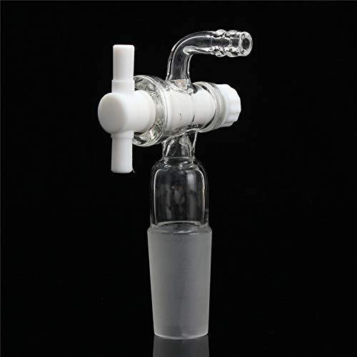 RanDal 24/40 Glass Vacuum Flow Control Adapter Mit Ptfe Stopcock Male Ground Joint To Right Angle Hose Connection 90 Degree Bend RanDal 24/40 Glass Vacuum Flow Control Adapter Mit Ptfe Stopcock Male Ground Joint To Right Angle Hose Connection 90 Degree Bend von RanDal