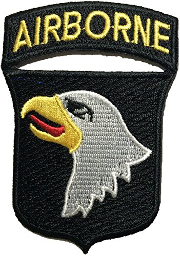 101st AIRBORNE Divisions Screaming Eagle Sew Iron on Embroidered Applique Badge Sign Costume Paratrooper Shoulder Patch - Black By Ranger Return (RR-IRON-AIRB-DIVI-EAGL-BLCK) by Ranger Return von Ranger Return