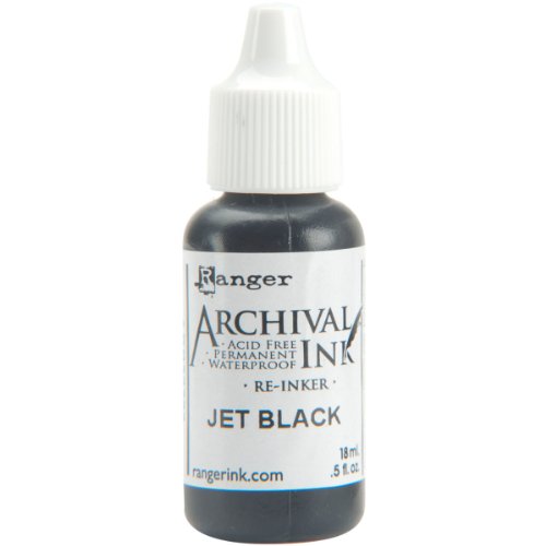 Archival Pad Re-Inker .5oz-Jet Black von Ranger