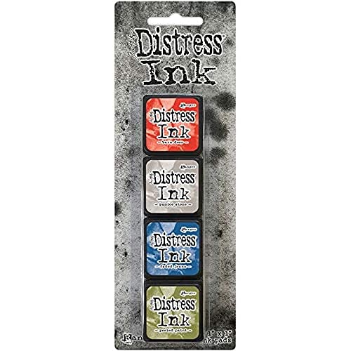 Distress TDPK40354 Kit von 4 Tinten, Kunststoff, mehrfarbig, 10 x 2,5 x 1,3 cm von Ranger