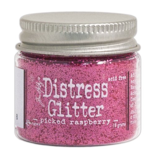 Distress Tim Holtz Glitter 1 Ounce-Picked Raspberry von Distress