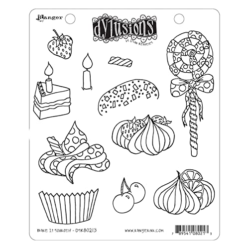 Dyan Reaveley's Dylusions Cling Stamp Collection-Bake It Yourself von Ranger