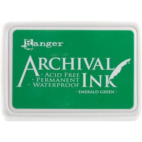 Ranger 1-Piece Archival Stempelkissen #0-Emerald, Grün von Ranger