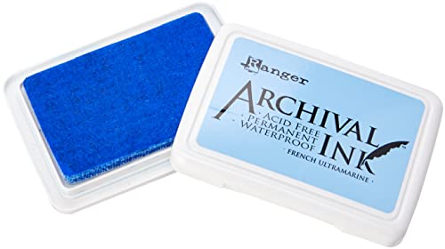 Ranger 1-Piece Archival Stempelkissen #0-French, Ultramarine von Ranger