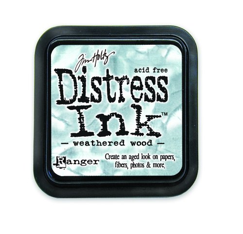 Ranger 18780612 Tim Holtz Distress Ink Pad, Wheatered Wood, 7.5 x 7.5 x 13 cm von Ranger