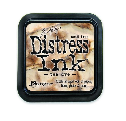 Ranger 268118 Tim Holtz Distress Ink Pad, Tea Dye, 7.5 x 7.5 x 4 cm von Ranger