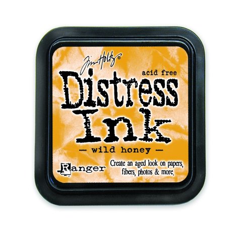 Ranger 431550 Tim Holtz Distress Ink Pad, Wild Honey, 7.5 x 7.5 x 37 cm, Kunststoff von Ranger