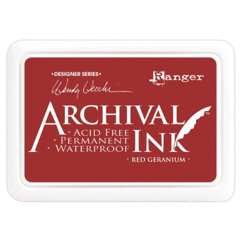 Ranger AID-38993 Geranium Archival Ink, Red von Ranger