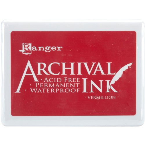 Ranger Archival Jumbo Nr. 3 Tinte Pad, zinnober von Ranger