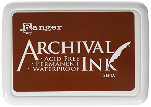 Ranger Archivierung Pad, braun Sepia Archival Ink Stempelkissen, c1 von Ranger