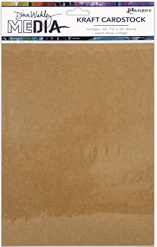 Ranger Dina Wakley Media Kraft Pack, Papier, braun, 31 x 19.6 x 0,5 cm, 31 x 19.6 x 0.5 cm von Ranger