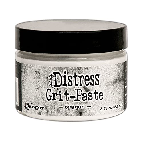 Ranger Distress Grit Paste 85 g, weiß, Aluminiumoxid, Mittel, Metall, Kunststoff, Holz, Schleifpaste von Ranger