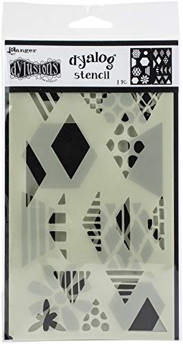 Ranger Dylusions Dyalog Stencil Quilt it, Dyan Reaveley von Ranger