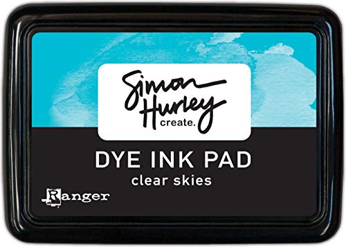 Ranger HUP-67085 Simon Hurley Create. Dye Ink Pads Clear Skies, 2,75 x 3,75 cm, Klarer Himmel, 2.75 x 3.75 von Ranger