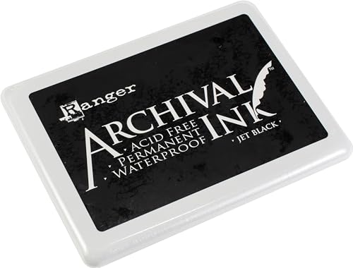 Ranger Jumbo Archival Pad, Jet Black, Synthetic Material, schwarz, 17.1 x 12.7 x 1.9 cm von Ranger