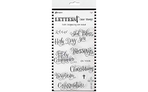 Ranger LEC65777 Letter It Clear Stamp Set 4"X6"-Faith, Farblos, Einheitsgröße von Ranger