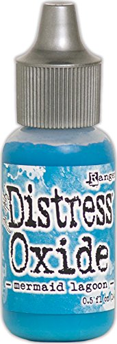 Ranger Mermaid Lagoon Distress Oxide Reinker-Set, Synthetisches Matrial, blau, 2.5 x 2.5 x 7.2 cm von Ranger