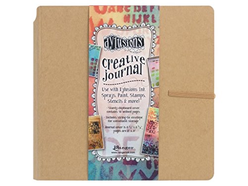 Ranger Square Dylusions Creative Journal, quadratisch, braun, Synthetic Material, 22.9 x 22.9 x 2.5 cm von Ranger