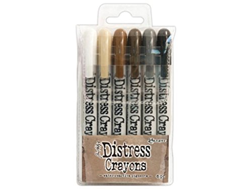 Ranger TDBK47926 Tim Holtz Distress Crayon Stifte-Set Nr 6, Synthetic Material, mehrfarbig, 14.2 x 8.6 x 1.8 cm von Faber-Castell