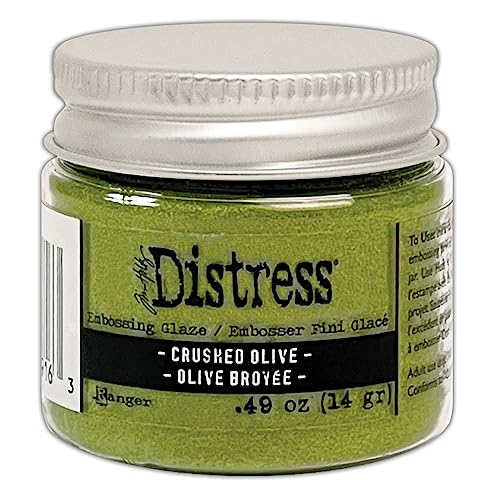 Ranger Tim Holtz Distress Embossing Glaze Crushed Olive von Ranger