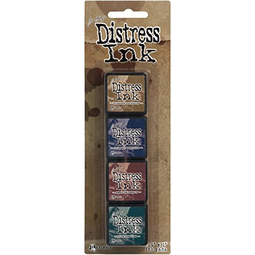 Ranger Tim Holtz Mini Distress Ink Kit 12, Plastic Multicolour 10 x 2,5 x 1,3 cm von Ranger