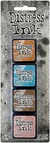 Ranger Tim Holtz Mini Stempelkissen Set 6, Mehrfarbig, Synthetic Material, 20.3 x 7 x 2.5 cm von Ranger