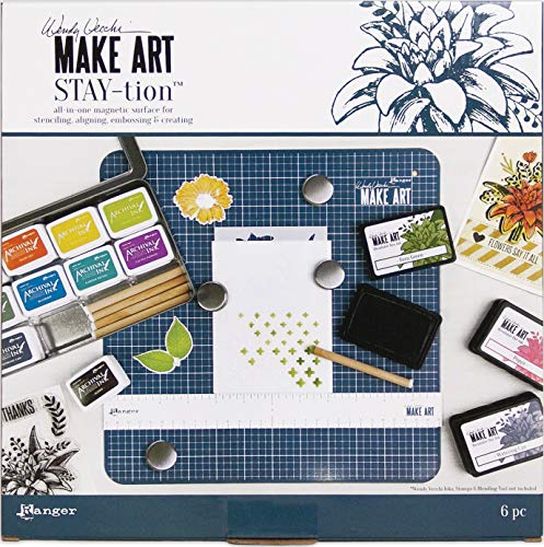 Ranger WVA64626 Wendy Vecchi Make Art Staytion-All-in-One magnetische Oberfläche, Multi, 1-PACK von Ranger