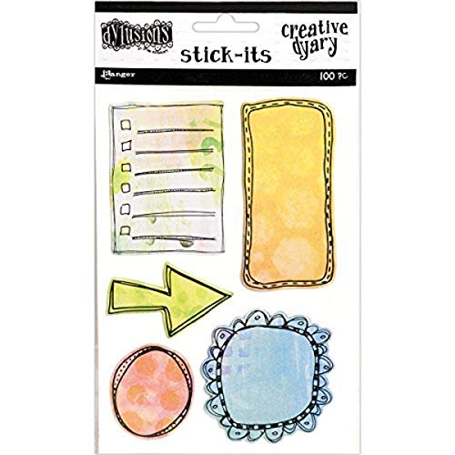 Ranger dya3124 Dylusions dyary Creative Stick-its Pad, Mehrfarbig von Ranger