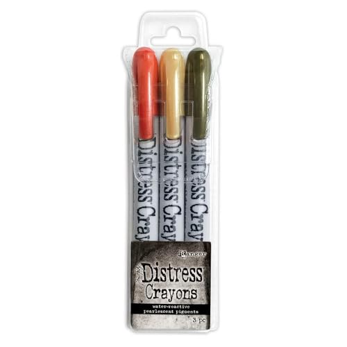 Tim Holtz Distress Crayon Pearl Set-Halloween Set #5 von Ranger