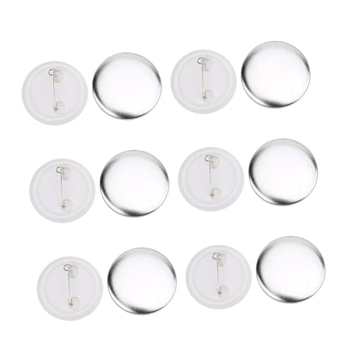 Rankomu Abzeichenherstellungszubehör, 100 Sets, 37 mm, Abzeichen-Anstecknadel-Knöpfe, Teile für Heimwerker, Abzeichen, Zubehör und Materialien von Rankomu