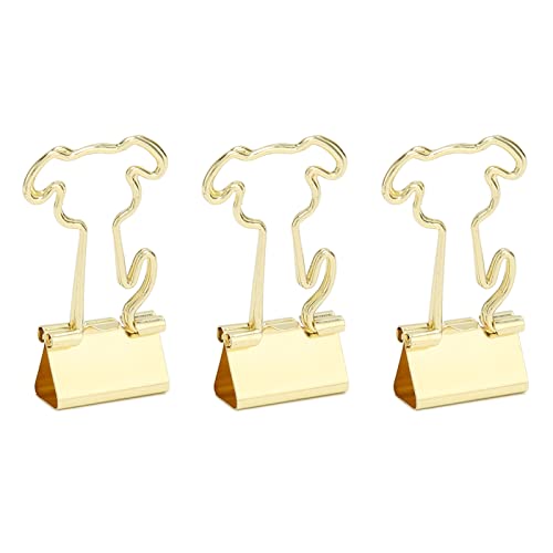 Rankomu Binder-Clips für Hunde, 100 Stück Metall-Büroklammern mit starker Klemmkraft, zurückklappbare Papierklemmen für Dokumente, niedliches Design von Rankomu