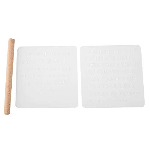 Rankomu Buchstaben Leder Stempel Handgemachte Leder DIY Buchstaben Druck Werkzeug Set Nummer Leder Stamper und Buchstaben Stanzwerkzeug Kunst Leder Schnitzset für Handwerk 12 Stück von Rankomu