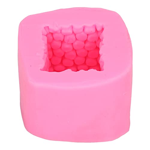 Rankomu Candle s Silikonkerze s Silikon, 3D Bee Beehive s, leicht zu entnehmen, Antihaft-Design, hochtemperaturbeständig, rosa Silikon für DIY Kuchen von Rankomu