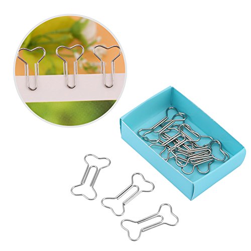 Rankomu Creativepaper-Clips in Knochenform, Büroklammern, lustige Lesezeichen, Markierung, Dokumente, Organisierungsklammern, 12 Stück von Rankomu