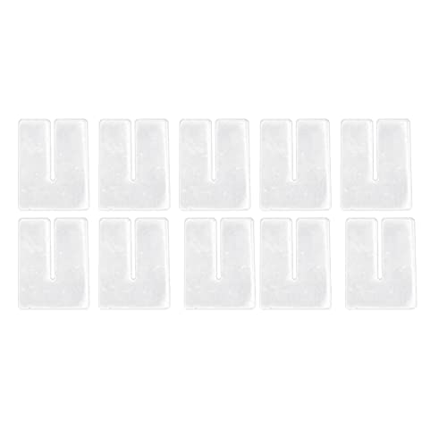 Rankomu Leder Stanzschablone 10pcs Acryl Vorlage Set, Transparente Bastelschablone mit Schutzschicht, Abstand Schneiden Lineal, Leder Stanzwerkzeug für DIY Handwerk Projekte von Rankomu