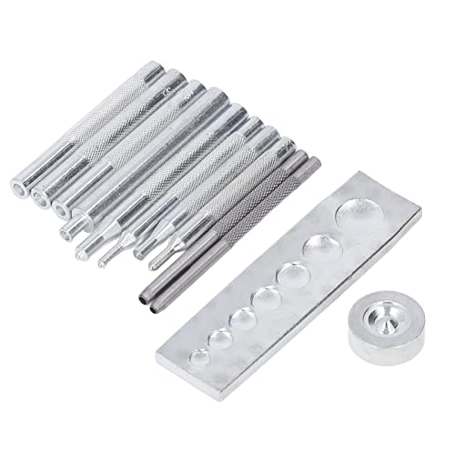 Rankomu Lederstanzer-Set, Bastelwerkzeug, Stanz-Set, hohe Härte, DIY-Lederstanzer-Set mit Universalbasis für den Haushalt, ideal für Lederhandwerksprojekte, 12 Stück von Rankomu