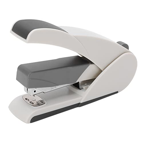 Rankomu Mini Hefter Tragbarer Hefter, 20 Blatt Kapazität, Große Kapazität Mini Hefter mit ergonomischem Griff für Büro Desktop, Weiß (Grau) SKU_5652 von Rankomu