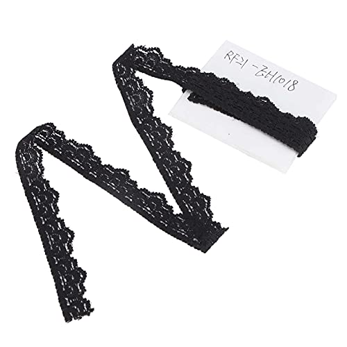 Rankomu Nylon Dekorative Spitzenband Einseitige Welle Dekorative Borte 1cm Breit 10 Yards Lang Nylon Spitze für Geschenk Dekoration und Nähzubehör von Rankomu