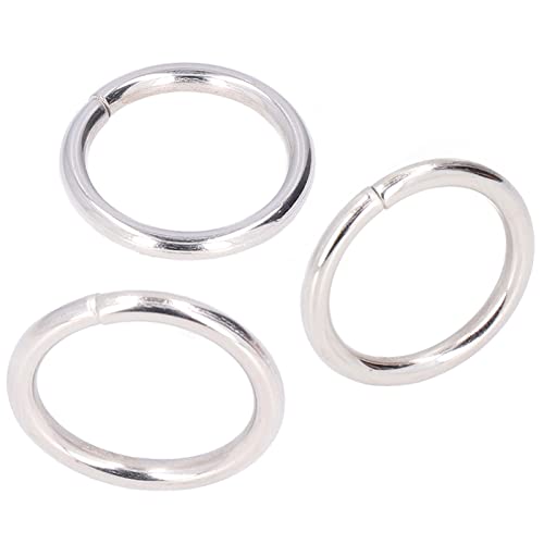 Rankomu O-Ringe aus Metall, 50 Stück, multifunktional, verschleißfest, Bastelringe für Taschen und Kleidung, 20 x 3 mm, farbechte Metallschlaufen von Rankomu