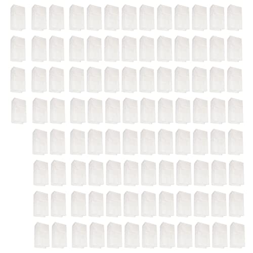 Rankomu Papiertüte, lebensmittelechtes Kraftpapier, ölfest, großes Fassungsvermögen, Weiß, 240 x 130 x 80 mm, für Einkäufe und Bäckereien, 100 Stück von Rankomu