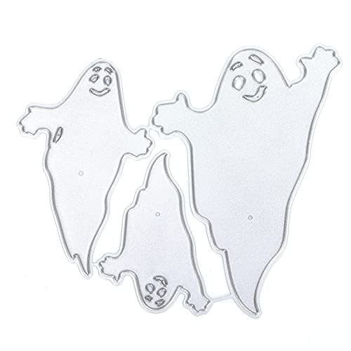 Rankomu Prägemaschine Metall Stanzformen Halloween Ghost Stanzformen für DIY Scrapbooking, Kartenherstellung, geeignet für Stanz- und Prägemaschinen, 10 x 5 cm von Rankomu