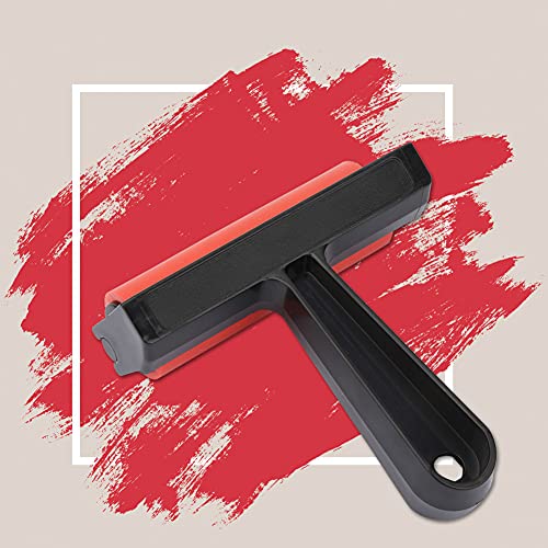 Rankomu Roller Brush Rubber Brayer Roller for Art Ink Painting, Printmaking Stamping Tool 10cm von Rankomu