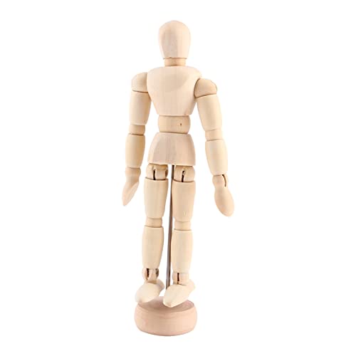 Rankomu Skizzenmodell Holzfigur Mannequin 11,4 cm, bewegliche Holzpuppe zum Zeichnen, Skizzenmodell, Display, Handwerk von Rankomu