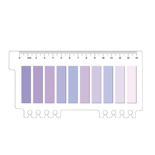 Haftnotizen, Haftmarker - 200 Stück farbige Haftmarker, beschreibbare Register | Wasserfeste Textstreifen, glatte Schreibseiten-Tabs für Schüler für Akten, Sammelalben, Bücher von Ranley