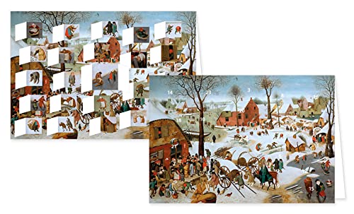 Rannenberg & Friends RASW108 - Volkszählung zu Bethlehem Adventskalender-Doppelkarte - 12,5 x 18,5 cm mit hochwertigem Kuvert von Rannenberg & Friends