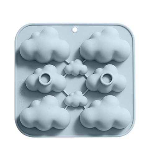 3D Wolken geformte Silikon Flexible Lebensmittelqualität Form Ton Harz Keramik Süßigkeiten Fondant Süßigkeiten Schokolade Seife Form Kuchen Formen zum Backen Silikon für Dekorationen Kuchen Dekorieren von Ranuw