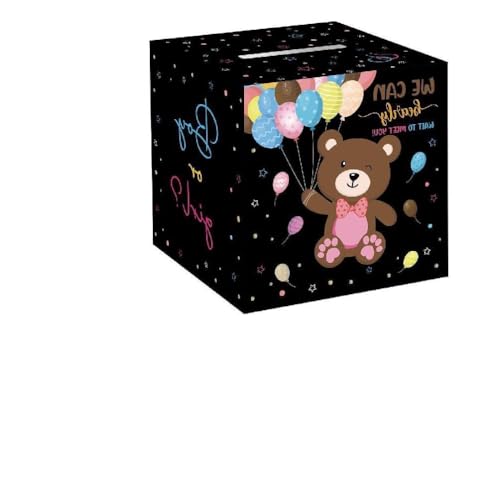 Gender Party Voting Box Gender Game Cute Bear Cards For Boys Girl Baby Gender Party Games Supplies Decorations Gender Reveal Voting Boxes Games For Guests He Or She Boy Or Girl Funny Baby Shower Party von Ranuw