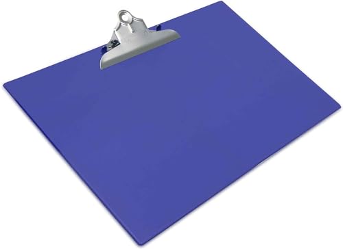 Rapesco 1136 Hochleistungs-Klemmbrett mit PVC Beschichtung, A3, Blau von Rapesco