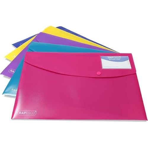 Rapesco ID Popper Wallet A4+ Bright Solid Colour von Rapesco